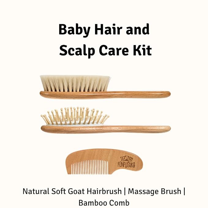 Baby Hair Brush Set for Newborns & Toddlers - Image 2