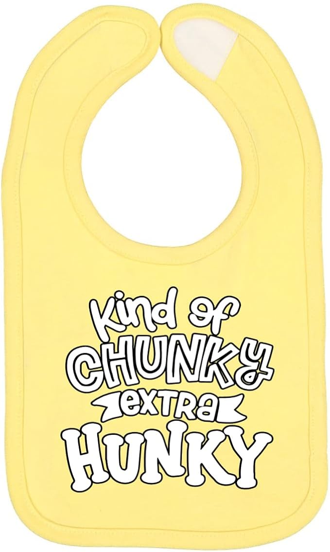 Wild Bobby Kind of Chunky Extra Hunky Humor Infant Premium Jersey Baby Bib by WildBobby