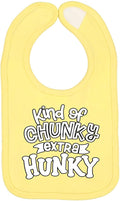 Wild Bobby Kind of Chunky Extra Hunky Humor Infant Premium Jersey Baby Bib by WildBobby