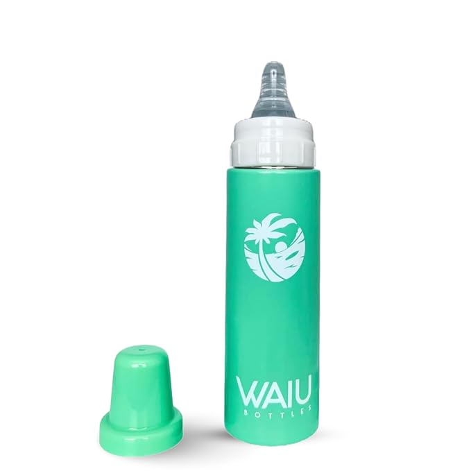 Versatile Waiu Insulated Baby Bottle | 4 oz & 6 oz Sizes | Keeps Drinks Hot by WaiuBottles