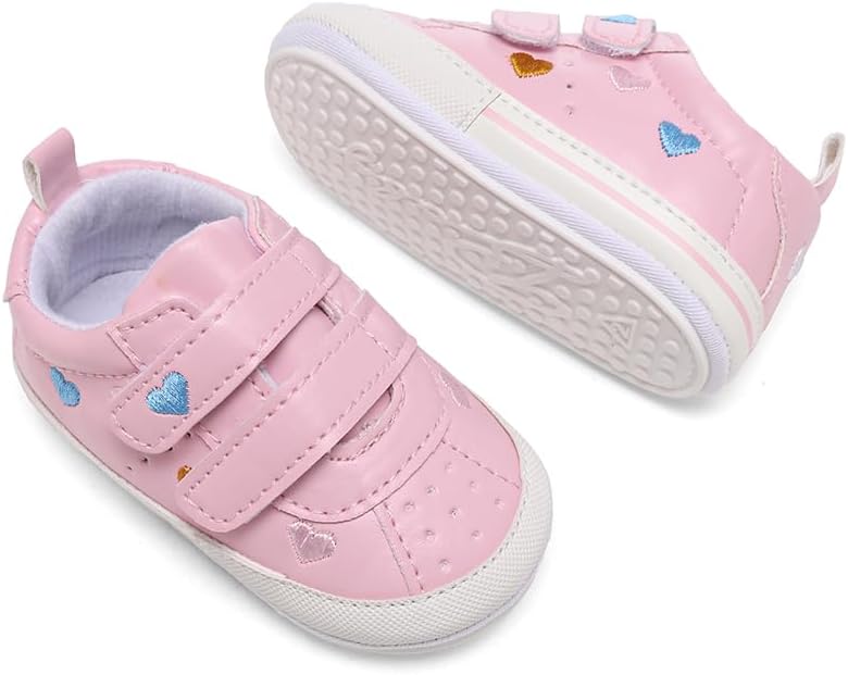 Clowora Baby Boys Girls Shoes Non-Slip Rubber Sole Sneakers Infant First - Image 4