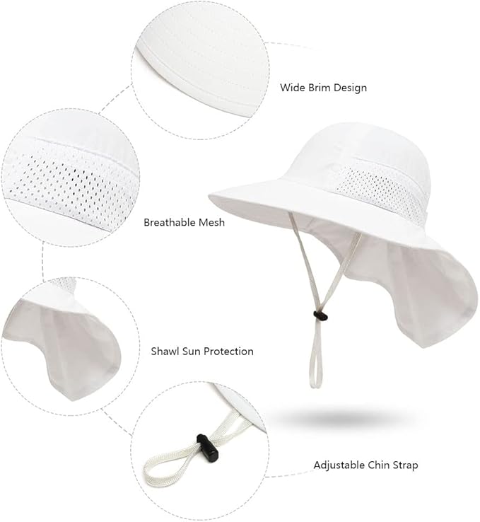 Baby Sun Protection Hat for Infant Toddlers Boys Girls UPF 50+ Sunhat for - Image 5