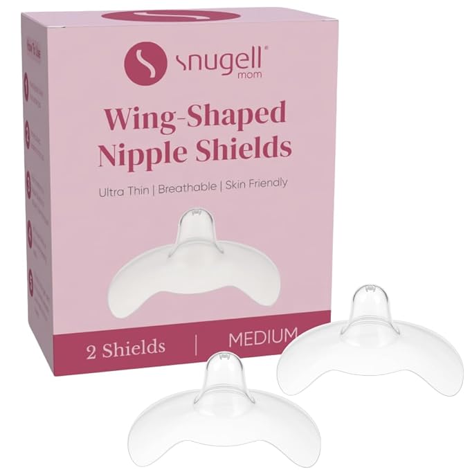Snugell Wing-Shaped Nipple Shields| Ultra-Thin Silicone Shields by Snugell