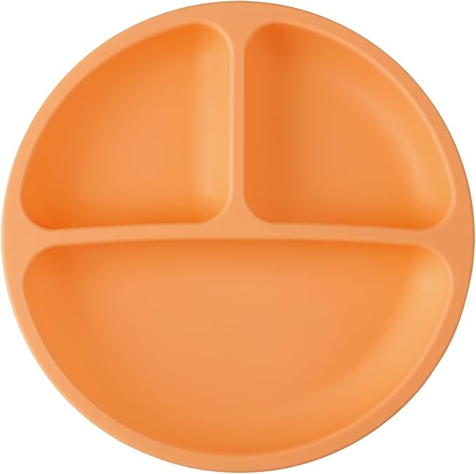 PandaEar 3 Pack Toddler Plates, Silicone Divided Suction Plate - Image 6