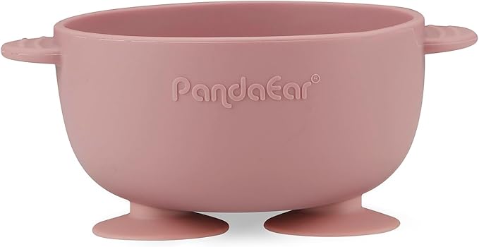 PandaEar 3 Pack Silicone Suction Baby Bowls & 3 Baby Feeding Spoons | Non-Slip - Image 6
