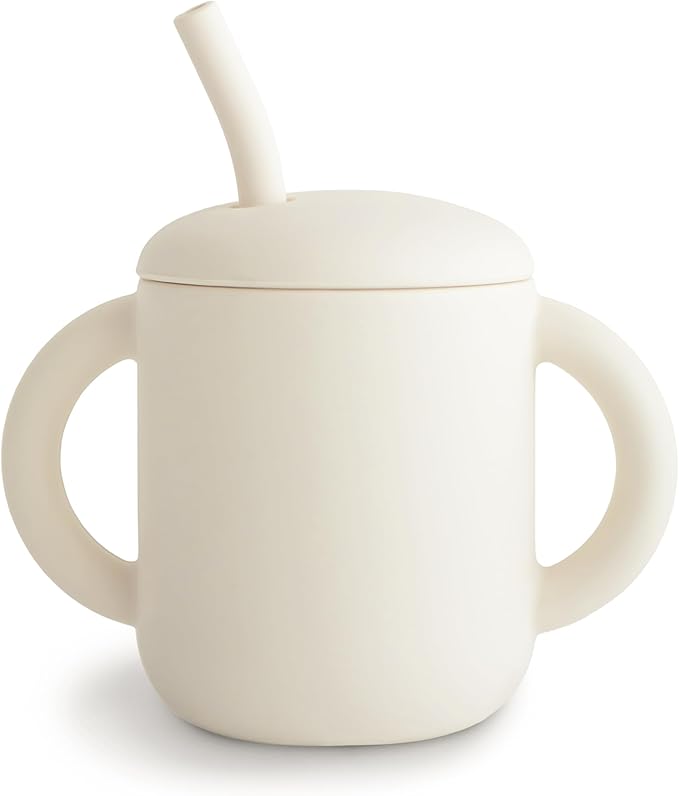 mushie 100% Silicone Training Cup & Straw by mushie