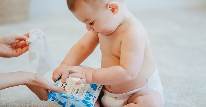 Pura Flushable Toddler Wipes 1 x 60 Wipes, 100% Plastic Free, 99% Water - Image 9