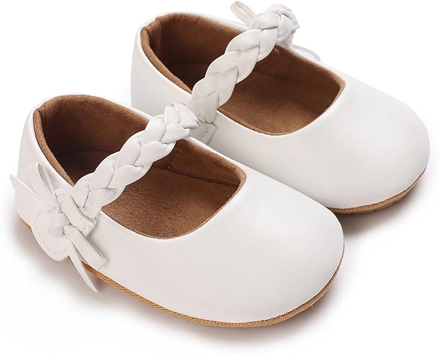 COSANKIM Baby Girls Mary Jane Flats Shoes Anti-Slip Rubber Sole Infant Toddler - Image 4