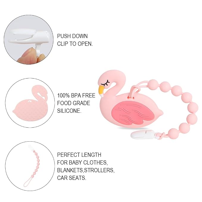 Baby Teething Toys, Food Grade Silicone Teether - Image 2