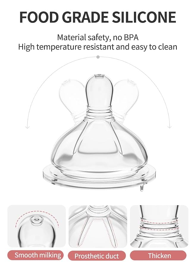 Glass Baby Bottles, Anti Colic Breastfeeding Bottle - Image 6