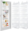 HOMELUX THEORY 2 PC Heavy Duty Over the Door Organizer 55x14x6.7, 6 Large Front by HomeluxTheory