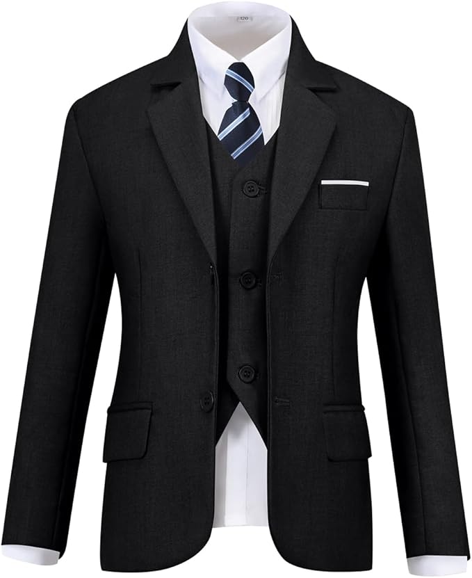Visaccy Boys Suits Slim Fit Dress Clothes Ring Bearer Outfit - Image 3