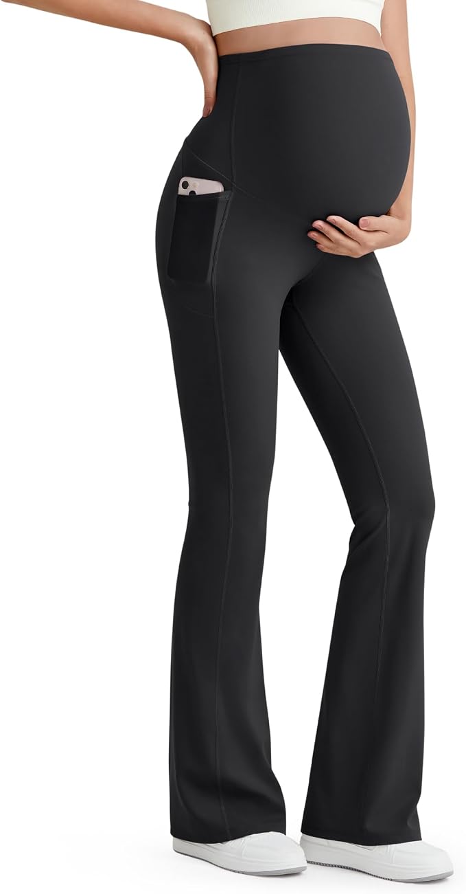 G4Free BareFeel Maternity Flare Leggings by G4Free
