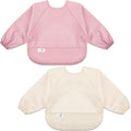Long Sleeve Baby Bib, Waterproof Fabric, Catch-All Pocket, Baby Smock Bib by Unknown