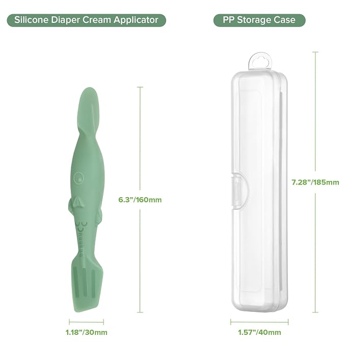 haakaa Baby Diaper Cream Spatula, Mess-free Silicone Diaper Rash Cream - Image 8