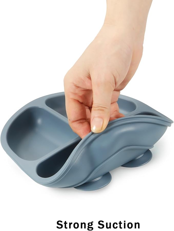 PandaEar Baby Feeding Set, 3 Pack Toddler Plates - Image 6