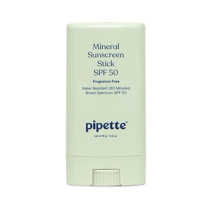 Pipette Baby Mineral Sunscreen Stick SPF 50, Broad Spectrum Sunblock by Pipette