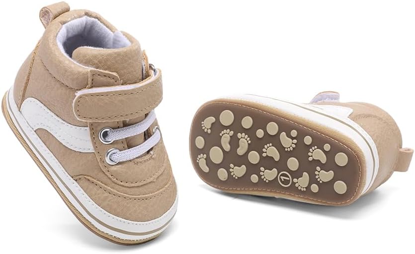 Clowora Baby Boys Girls Shoes Non-Slip Rubber Sole Sneakers Infant First - Image 3