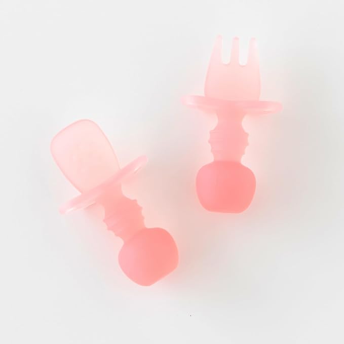 Bumkins Baby Utensils Set, Chewtensils Silicone Spoons - Image 4