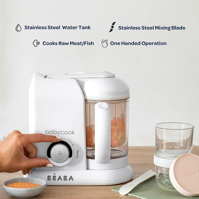 BEABA Babycook Solo 4 in 1 Baby Food Maker, Baby Food Processor, Steam Cook + - Image 6
