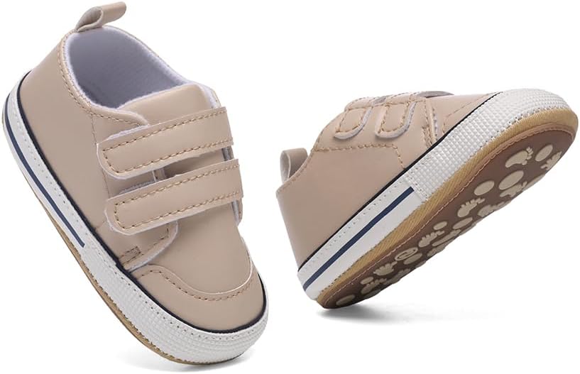Clowora Baby Boys Girls Shoes Non-Slip Rubber Sole Sneakers Infant First - Image 2