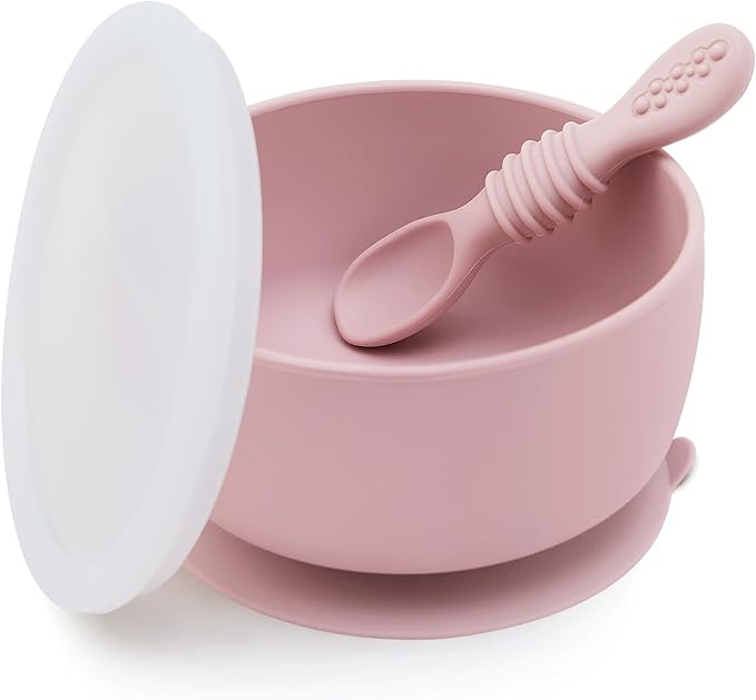 SAMiGO Silicone Baby Bowl and Spoon Set by SAMiGO