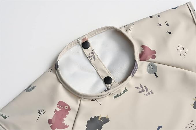 GZMM Waterproof Baby Bibs, Infant Toddler Extra Cover Feeding Bib - Image 2