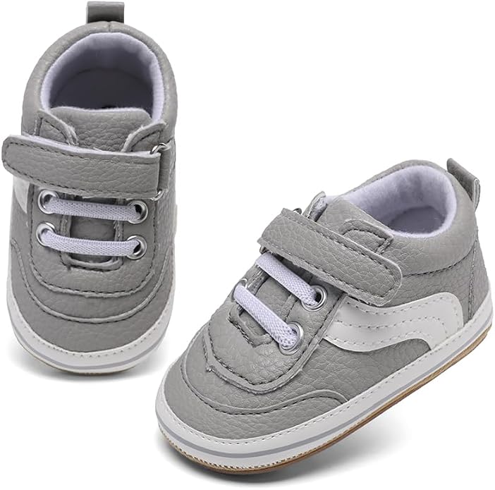 Clowora Baby Boys Girls Shoes Non-Slip Rubber Sole Sneakers Infant First - Image 2