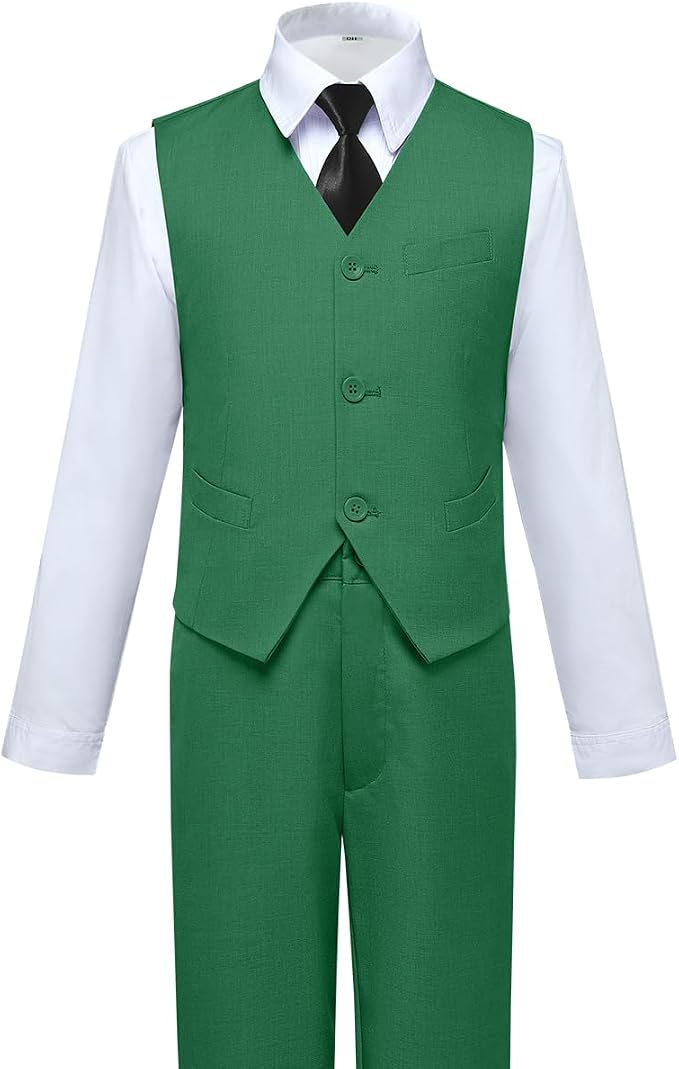 Visaccy Boys Suits Slim Fit Dress Clothes Ring Bearer Outfit - Image 5