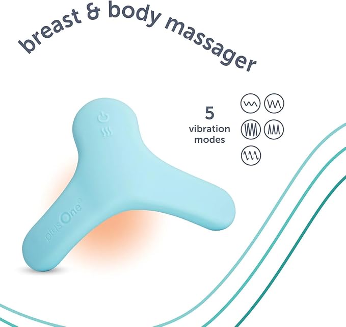 plusOne Breast & Body Massager for Breastfeeding, Clogged Ducts, Full Body - Image 4