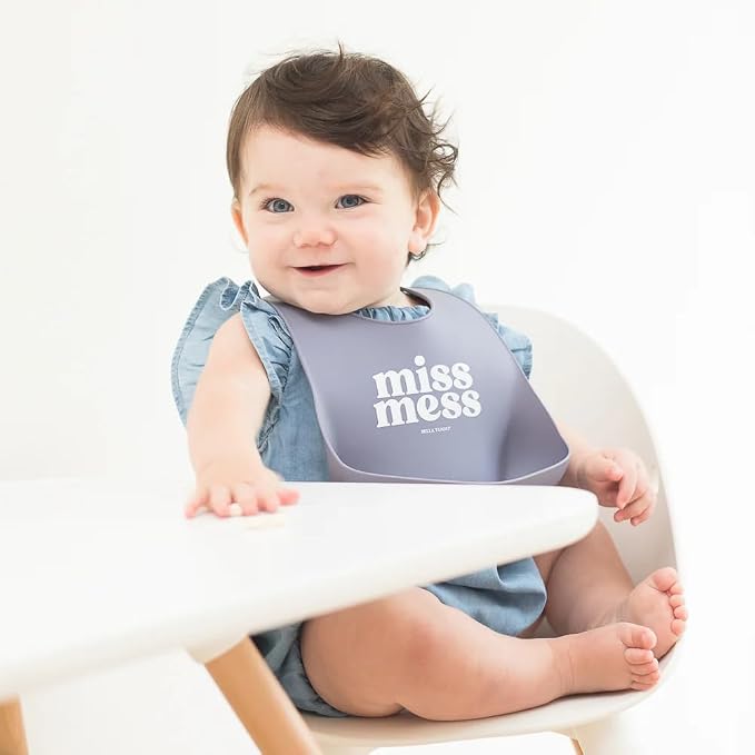 Baby Bib for Eating by Bella Tunno, Adjustable Fit for Babies 4-12 months & - Image 2
