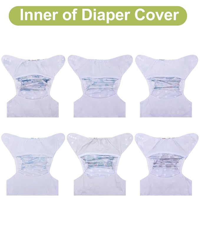 babygoal Cloth Diaper Covers 6 Pack - Image 7