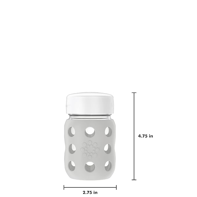 Lifefactory 8-Ounce Wide Neck Glass Baby Bottle - Image 4
