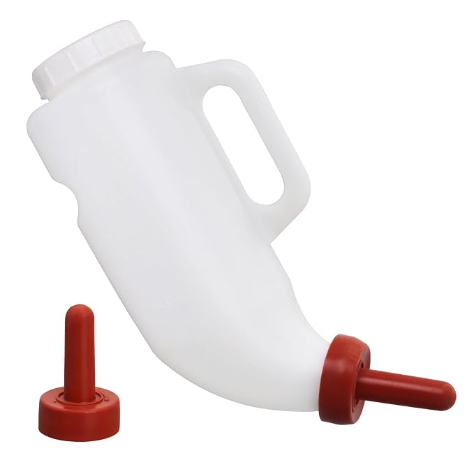 1 Set Nurser Bottles with Handle and Silicone Horizontal Calves Nursing Calf by Unknown