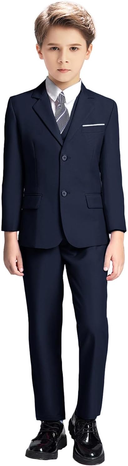 Boys Suit for Kids Tuxedo Suits for Wedding Formal Suit Set Toddler Boy Dress - Image 2