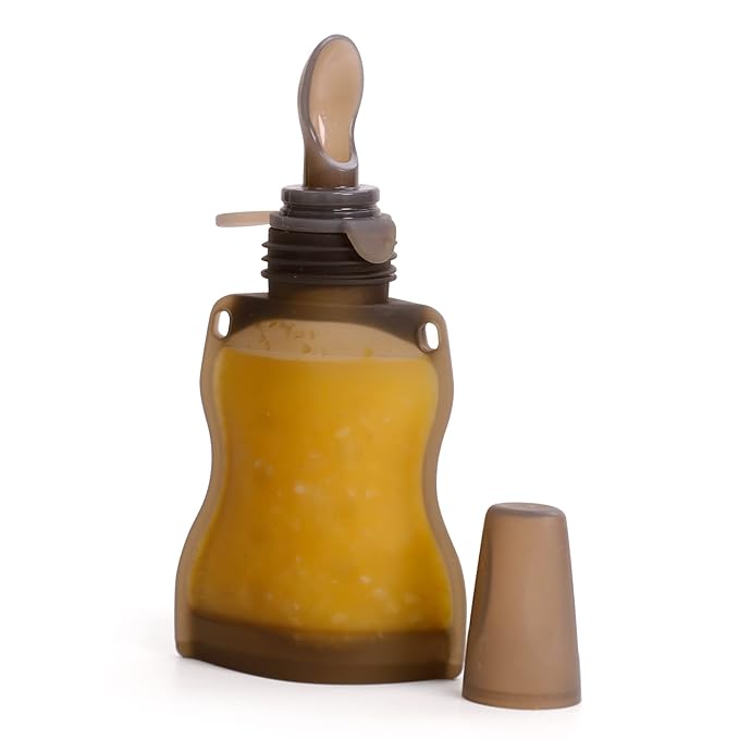 Haakaa Silicone Baby Food Spoon, Squeeze Feeding Spoon - Image 7
