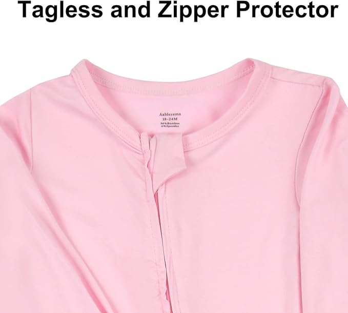 Aablexema Baby Footless Pajamas Zipper - Image 4