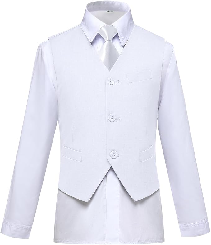 Visaccy Boys Suits Slim Fit Dress Clothes Ring Bearer Outfit - Image 3