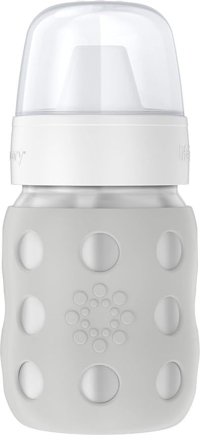 Lifefactory 8-Ounce Stainless-Steel Vacuum-Insulated Wide-Neck Baby Bottle by Lifefactory