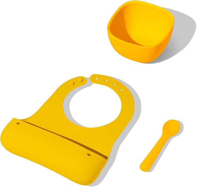 Avanchy Silicone Baby Bibs, Waterproof, Adjustable, BPA Free, Soft Unisex Set by AvanchySustainableBabyDishware
