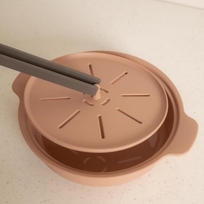 Microwave Silicone Steamer for Baby Food, Made In Korea, Oven & Dishwasher Safe - Image 4
