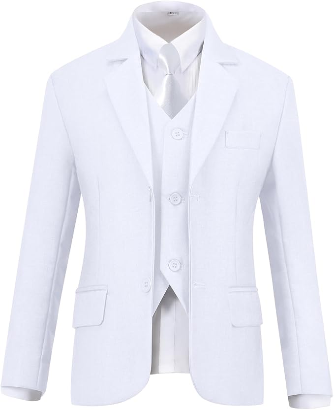 Visaccy Boys Suits Slim Fit Dress Clothes Ring Bearer Outfit - Image 3
