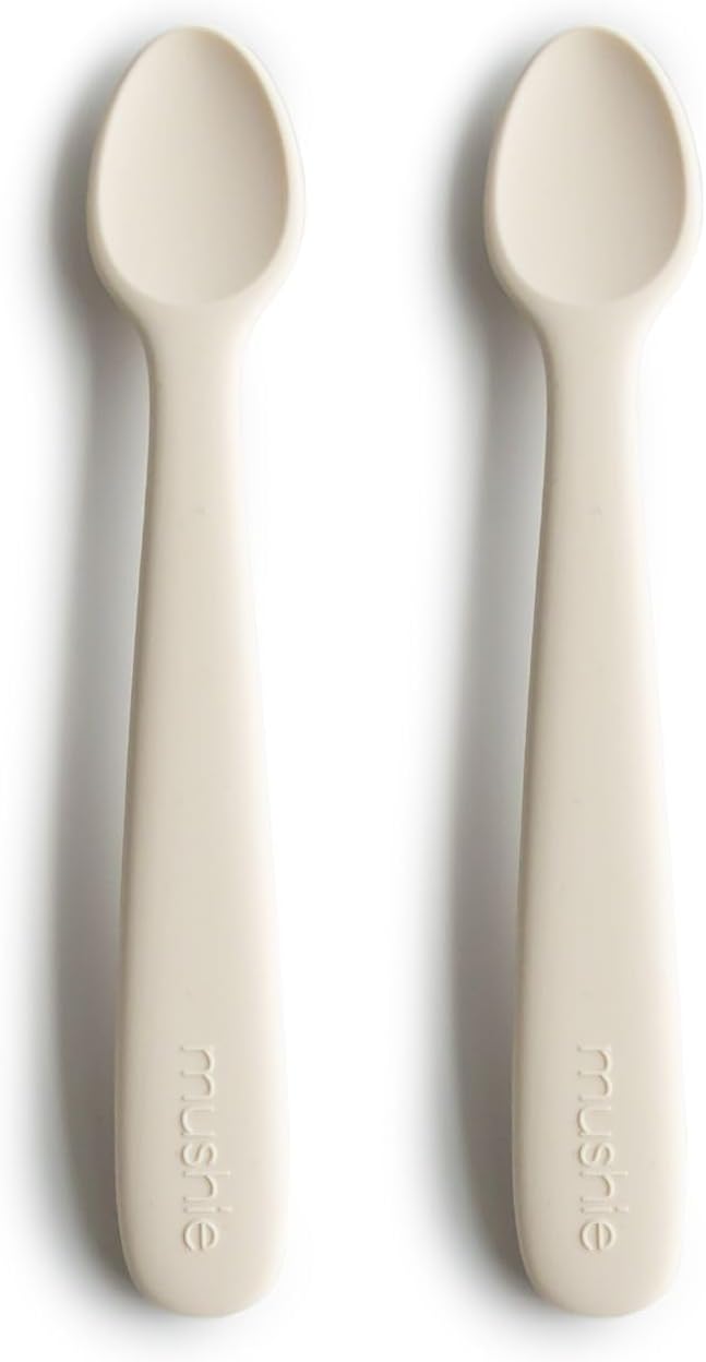 mushie Silicone Baby Feeding Spoons | 2 Pack by mushie