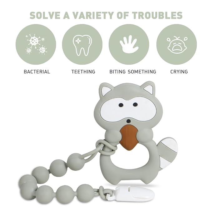 Baby Teething Toys, Food Grade Silicone Teether - Image 3