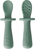 TalkTools ITSY Tiny Silicone Spoons – Twin Pack Soft Silicone Self-Feeding by TalkTools