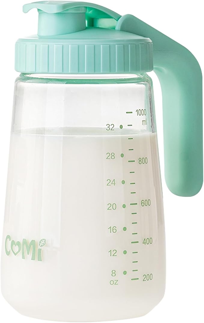 COMI 34oz Breast Milk Pitcher, No Leak Breast Milk Storage Containers by COMI