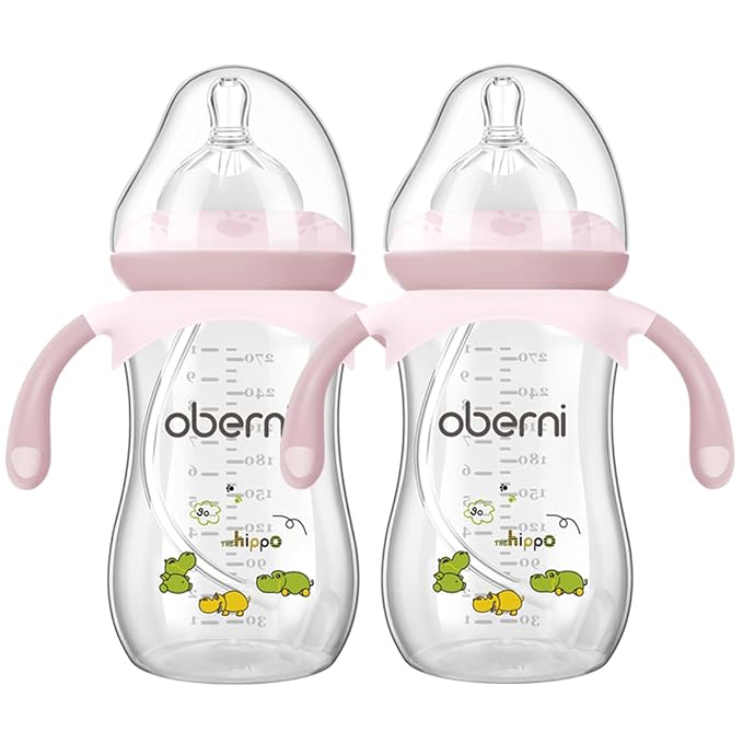 Baby Bottles, Weighted Straw Toddler Milk Bottles by oberni