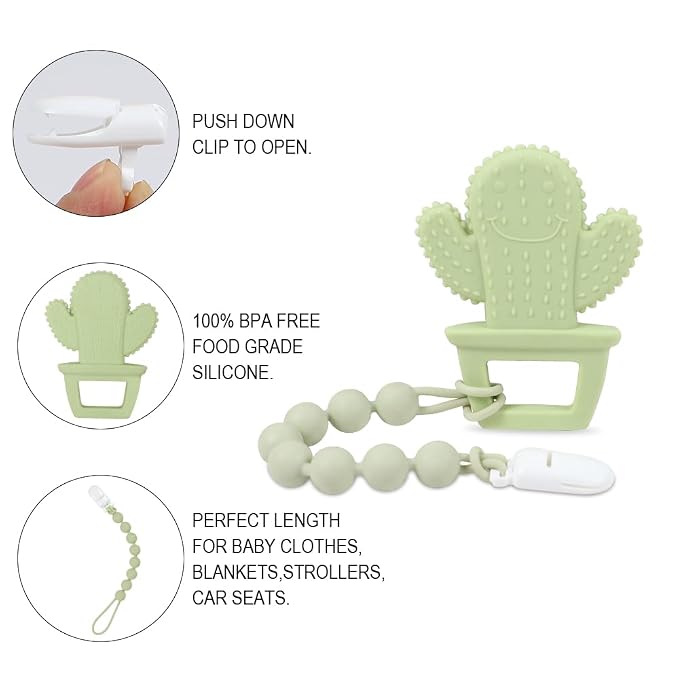Baby Teething Toys, Food Grade Silicone Teether - Image 2