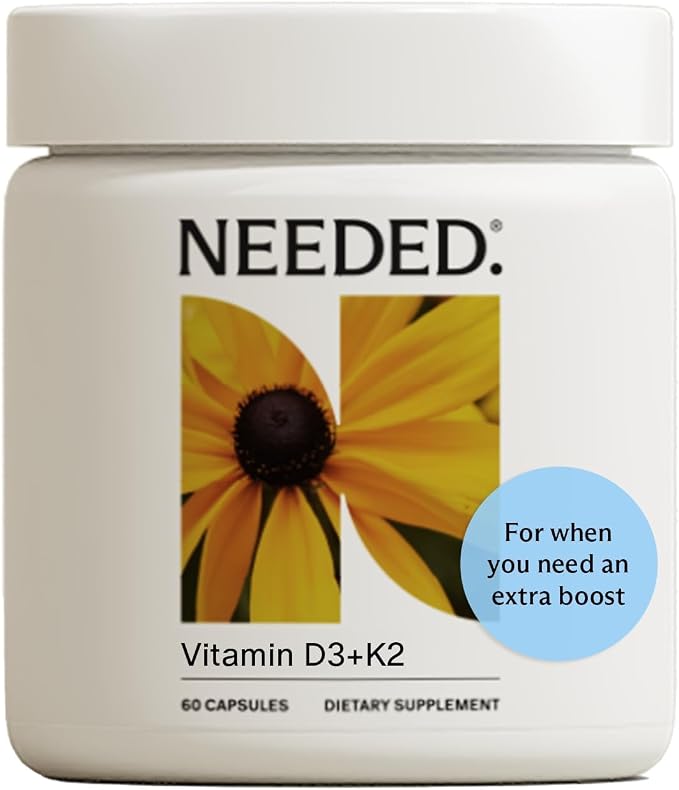 Needed. Expertly-Formulated Prenatal Vitamin D3/K2 | by Needed