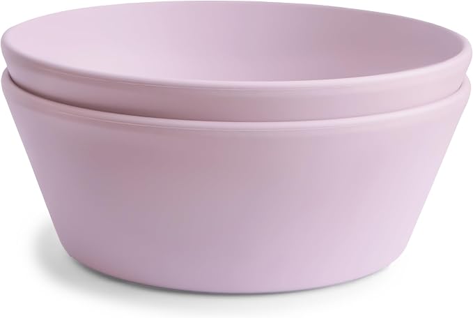mushie Round Dinnerware Bowls for Kids | Made in Denmark by mushie